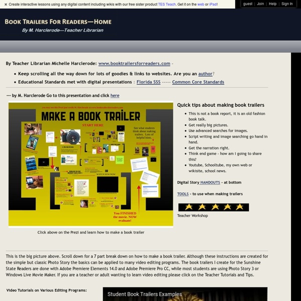 Book Trailers for Readers How to make a book trailer Pearltrees