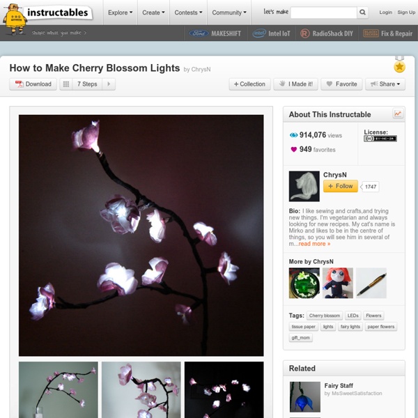 How to Make Cherry Blossom Lights
