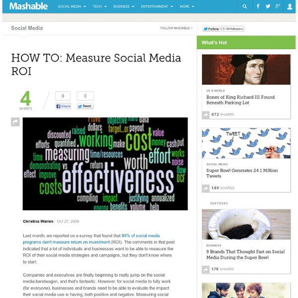 HOW TO: Measure Social Media ROI