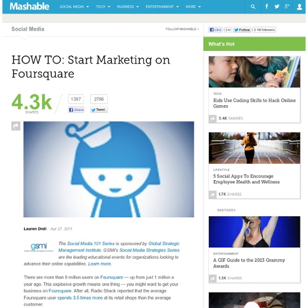 HOW TO: Start Marketing on Foursquare