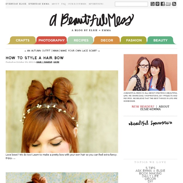 How To Style a Hair Bow