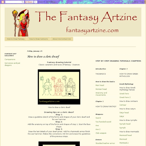 » HOW TO DRAW FANTASY – online drawing tutorials, how to draw fantasy, online drawing tutorials,
