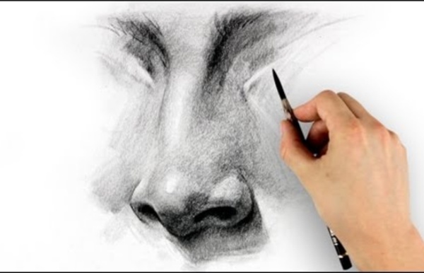 How to Draw a Nose - Step by Step