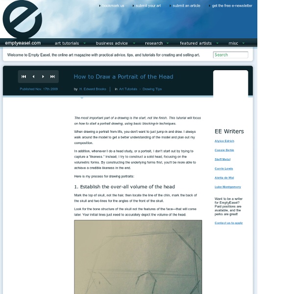 How to Draw a Portrait of the Head - StumbleUpon