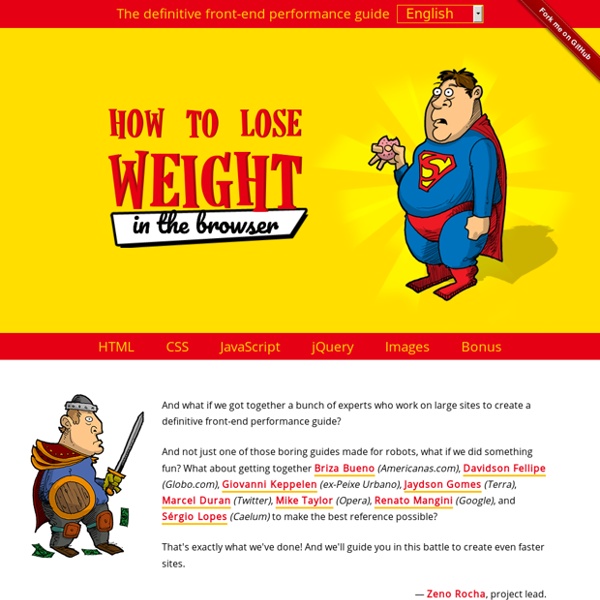 How to lose weight (in the browser)