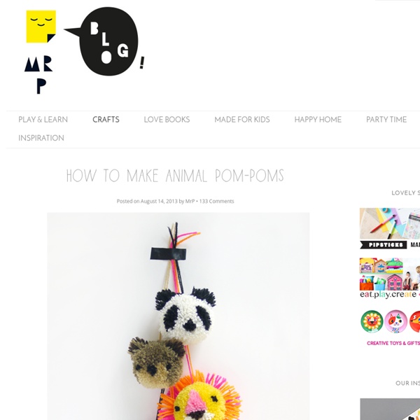 How to make animal pompoms Mr Printables Blog Pearltrees