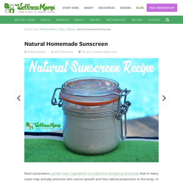 How to Make Homemade Sunscreen
