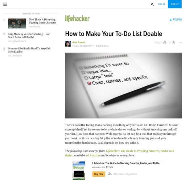 How to Make Your To-Do List Doable