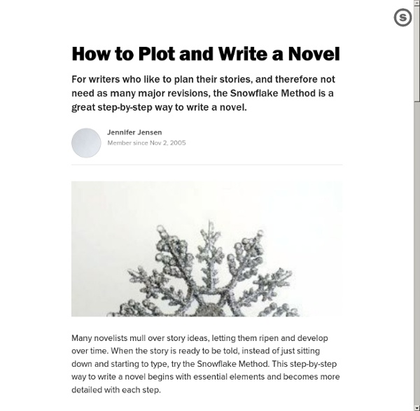 How to Plot and Write a Novel: Plan Your Novel Writing with the Snowflake Method