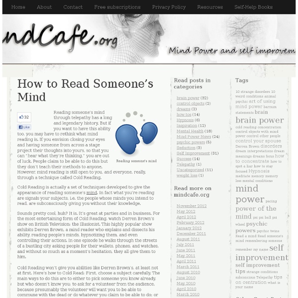 How to Read Someone’s Mind