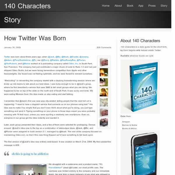 140 Characters » How Twitter Was Born