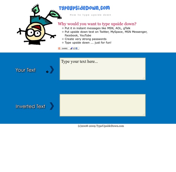 How to Type Upside Down - Make your text upside down!