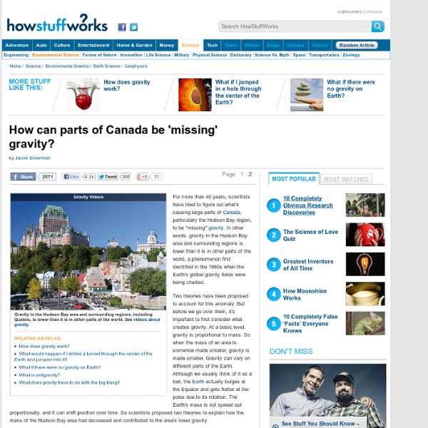 Canada Missing Gravity