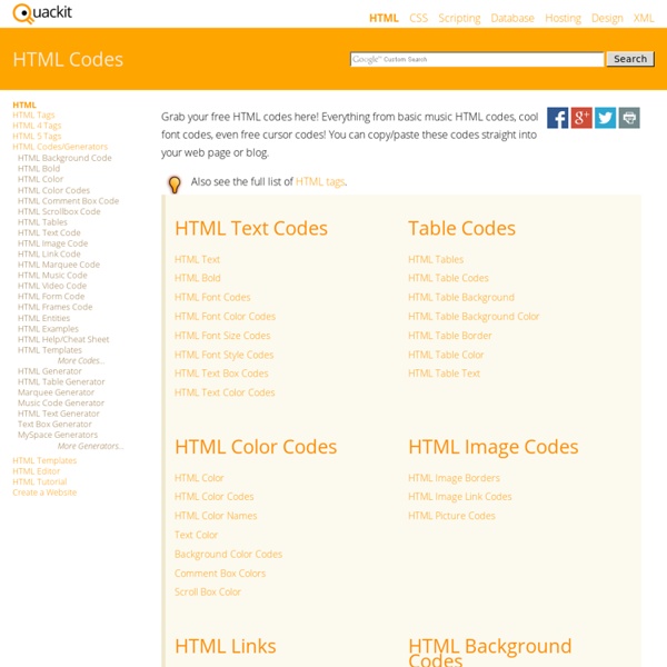 HTML Codes - Free