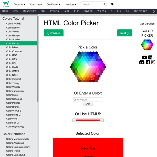 HTML Color Picker