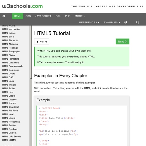 HTML Tutorial