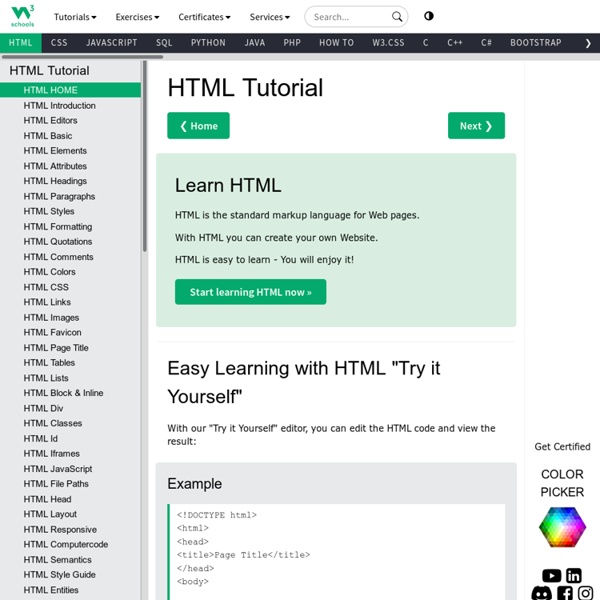 HTML Tutorial