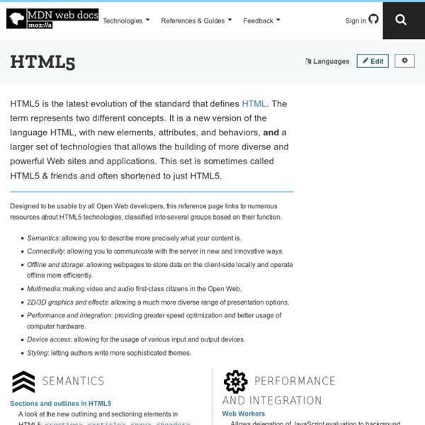 HTML5 - HTML