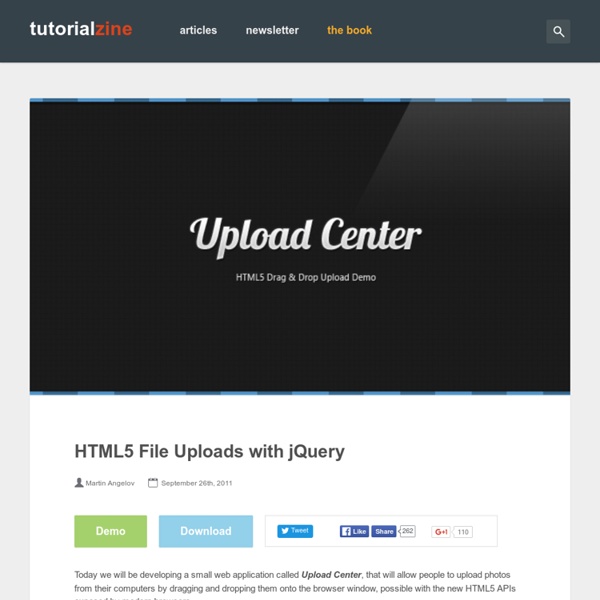 HTML5 File Uploads with jQuery