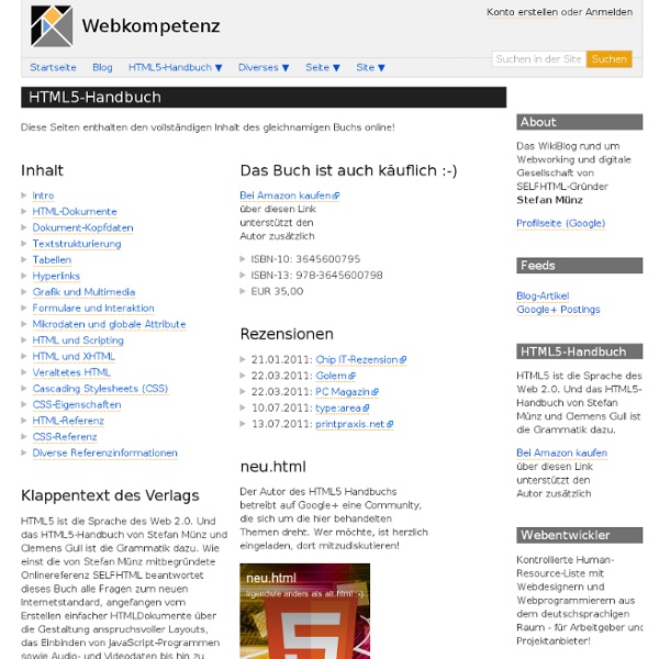 HTML5-Handbuch - Webkompetenz