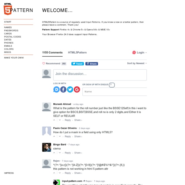 HTML5Pattern