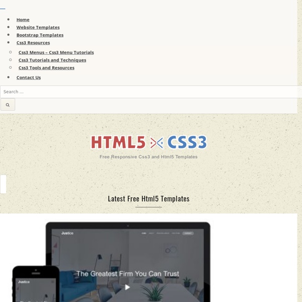 Best Free Responsive Html5 Css3 Templates