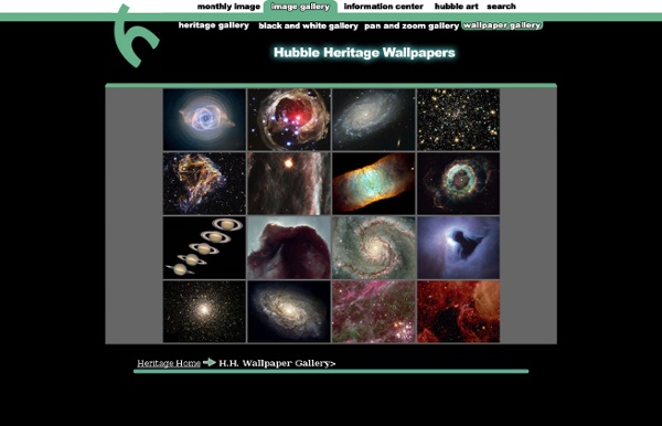 Hubble Heritage Gallery of Images