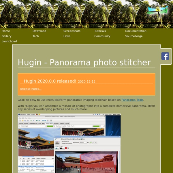 Hugin - Panorama photo stitcher