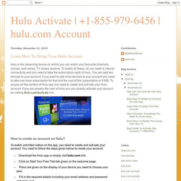 Hulu Activate