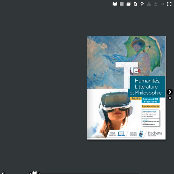 MANUEL HACHETTE : Humanités Tle Spécialité