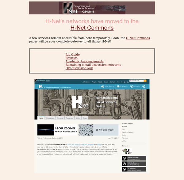 Net: Humanidades y Ciencias Sociales Online
