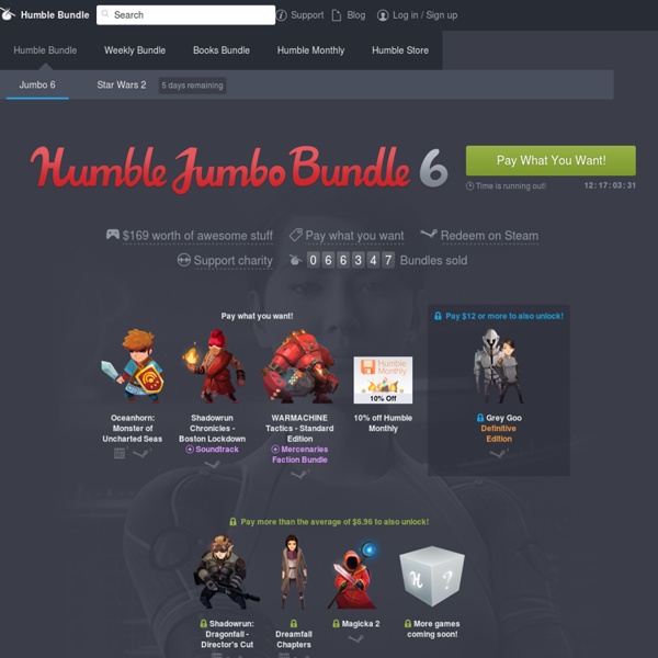 The Humble Mobile Bundle (pay what you want and help charity)