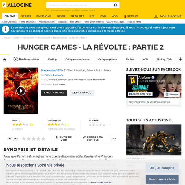 Hunger Games - La Révolte : Partie 2 - film 2015