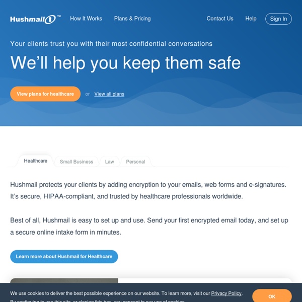 Hushmail – Free Email with Privacy