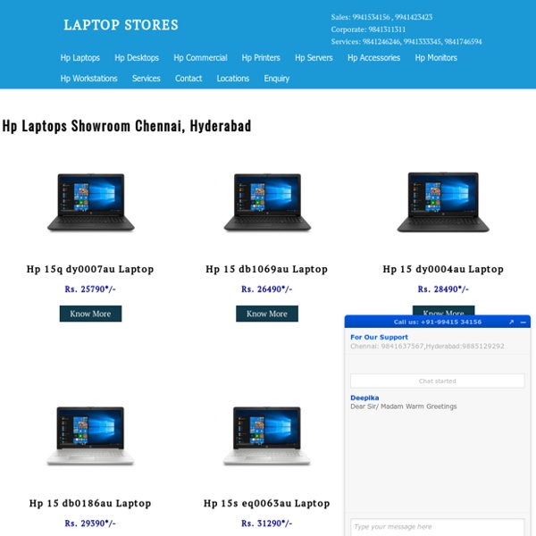 Hp Laptops dealers in hyderabad, chennai