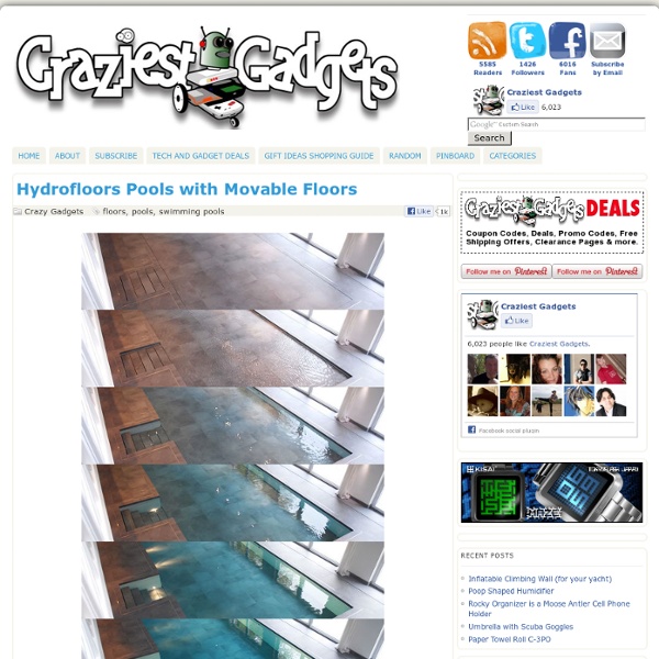 Hydrofloors Pools with Movable Floors