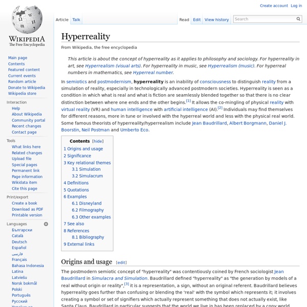 Hyperreality