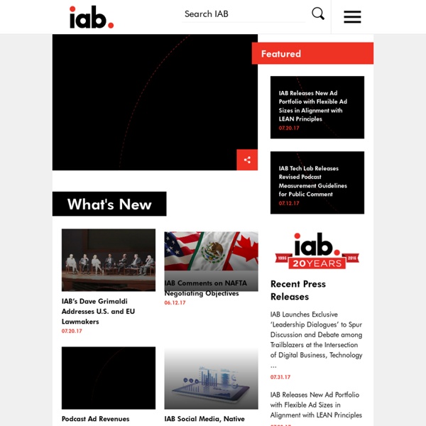 IAB Rising Stars Early Adopters Include Three Dozen Blue-Chip Brands & Dozens of Major Web Sites