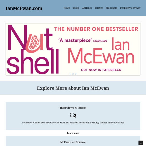 Ian McEwan Website: Homepage