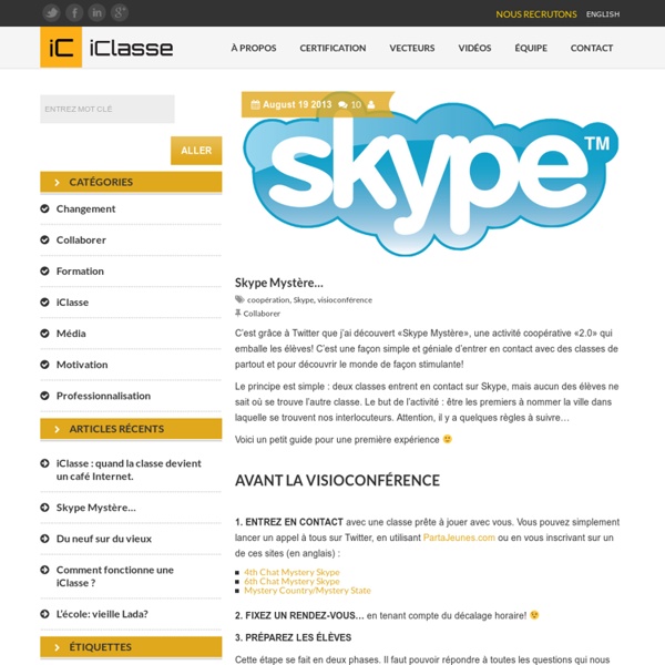 Skype Mystère...