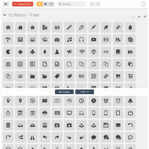 IcoMoon App - Icon Font Generator