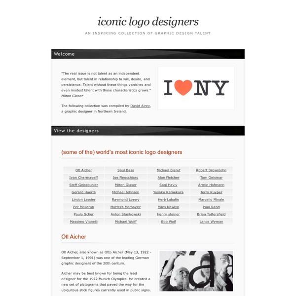 Iconic logo designers
