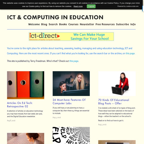 Articles - Educational Technology - ICT in Education