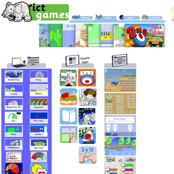 Educational games for Infant and Junior school children