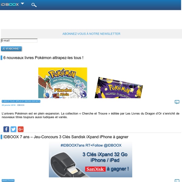 IDBOOX tout savoir sur les eBooks et les tablettes