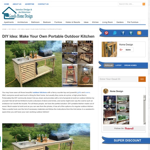 DIY Idea: Make Your Own Portable Outdoor Kitchen