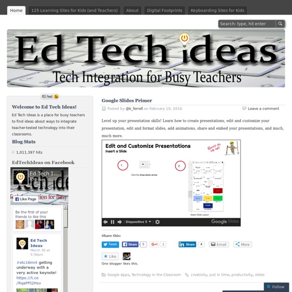 Ed Tech Ideas