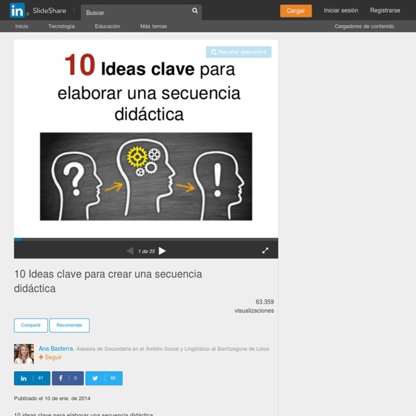 10 Ideas clave para crear una secuencia didáctica