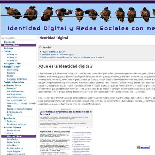 Identidad Digital - Identidad Digital y Redes Sociales con menores