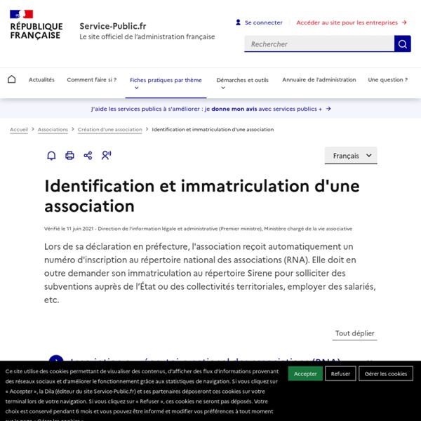 Immatriculation siret